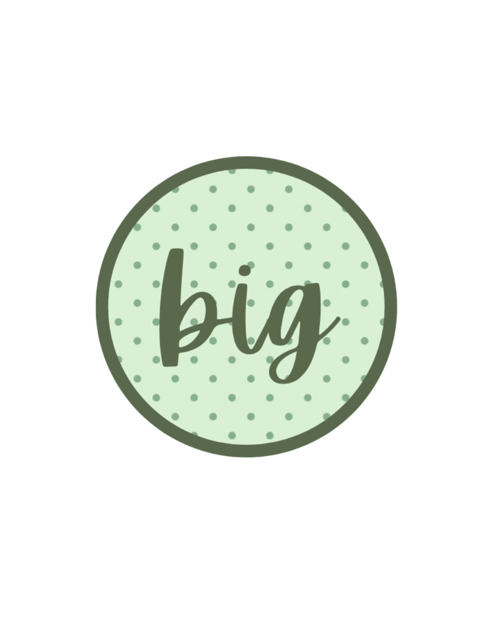 Sorority "Big" Button