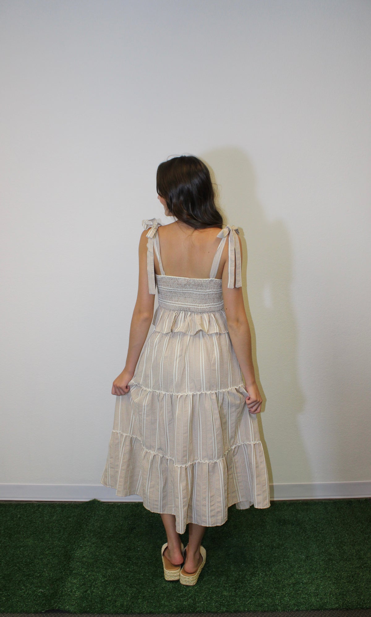 The Linen Lace Midi Skirt Set