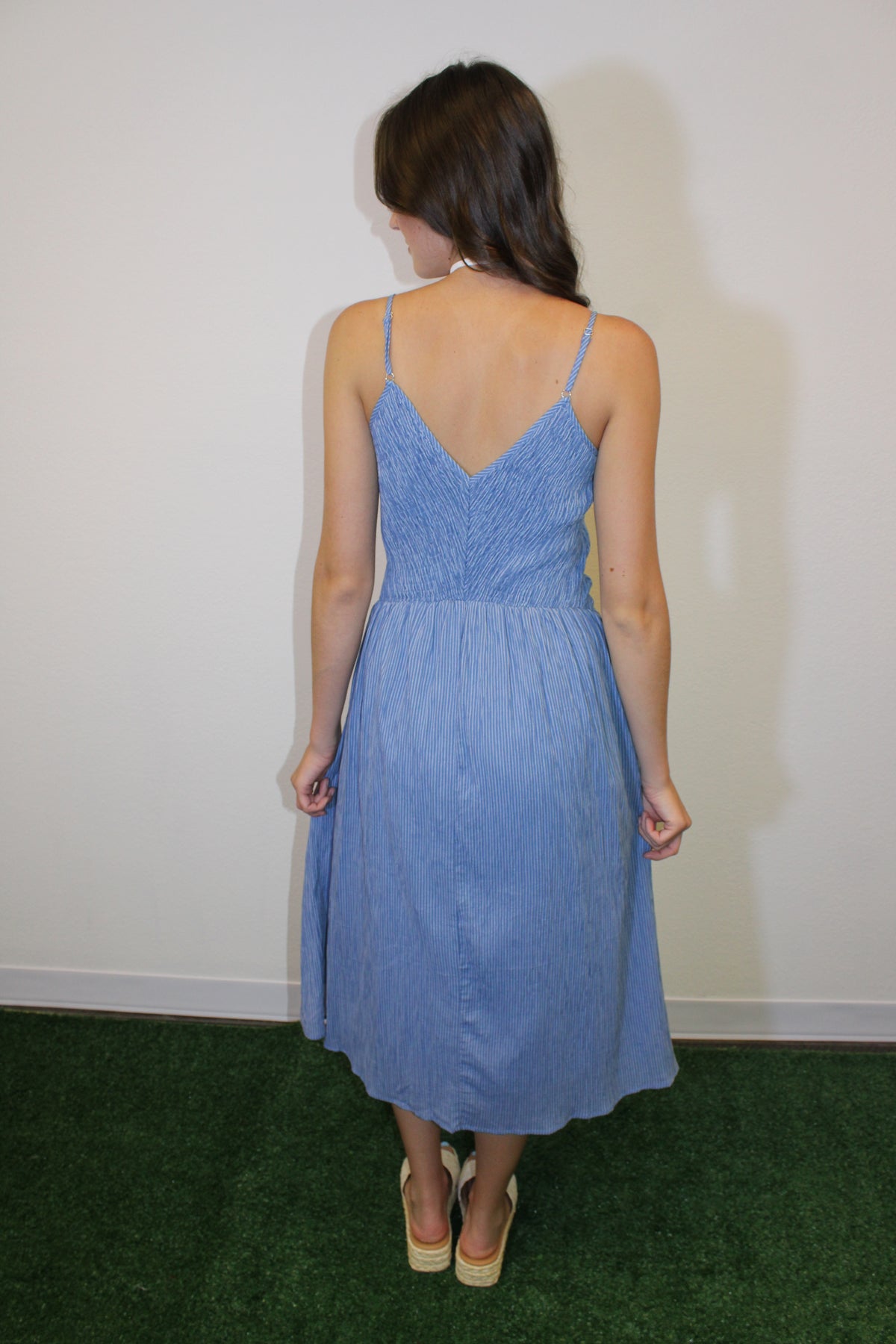 Tatum Striped Midi Dress