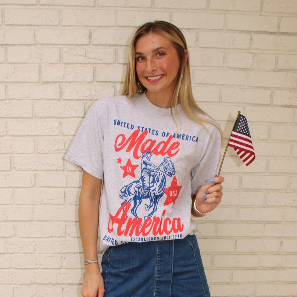 Made in America Tee - Ash Grey