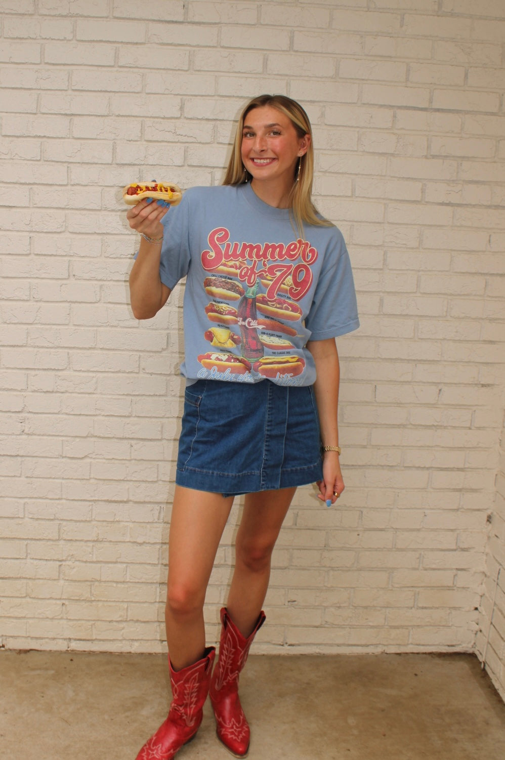 Summer of ‘79 Tee - Clear Blue
