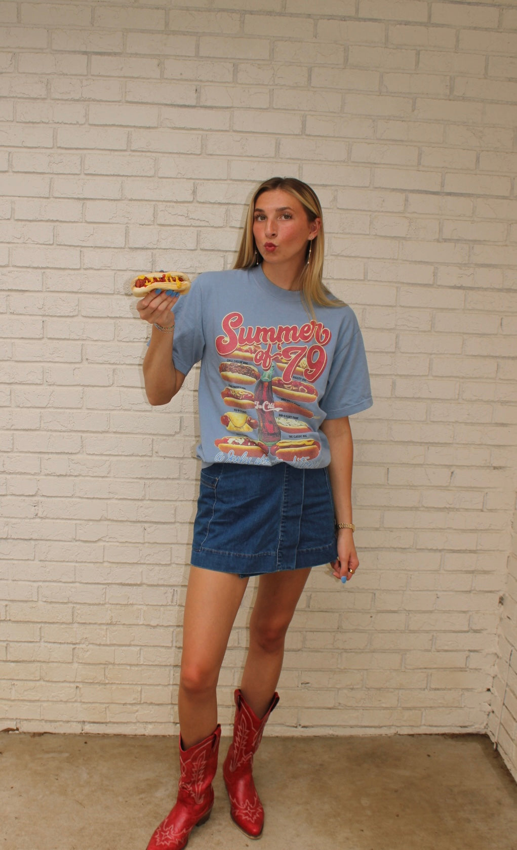 Summer of ‘79 Tee - Clear Blue