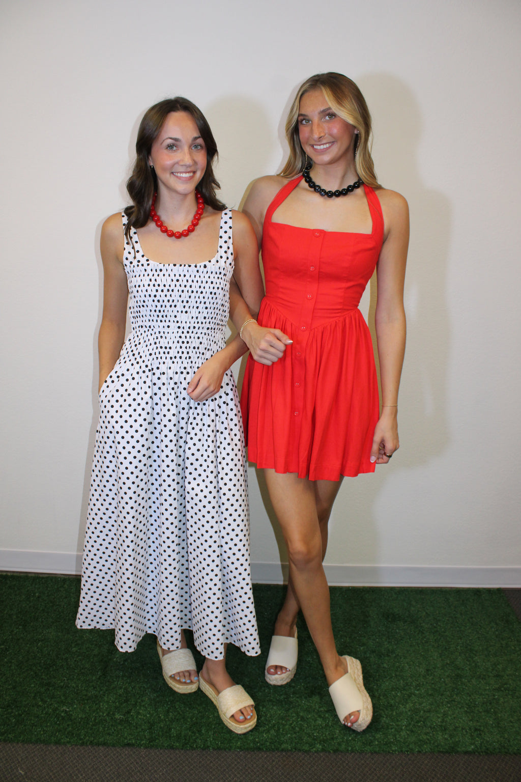 Zoe Polka Dot Midi Dress