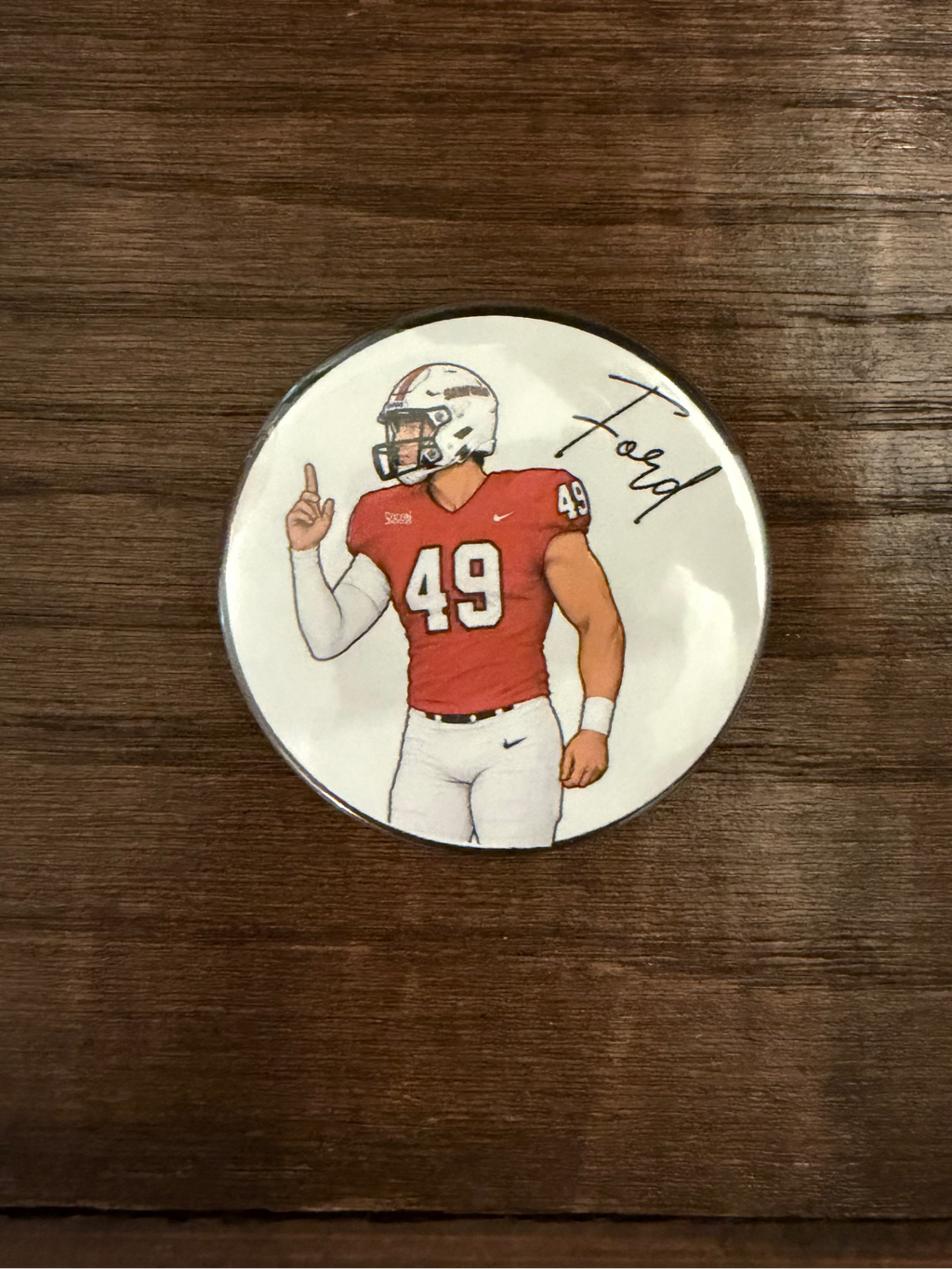 Football Player Button
