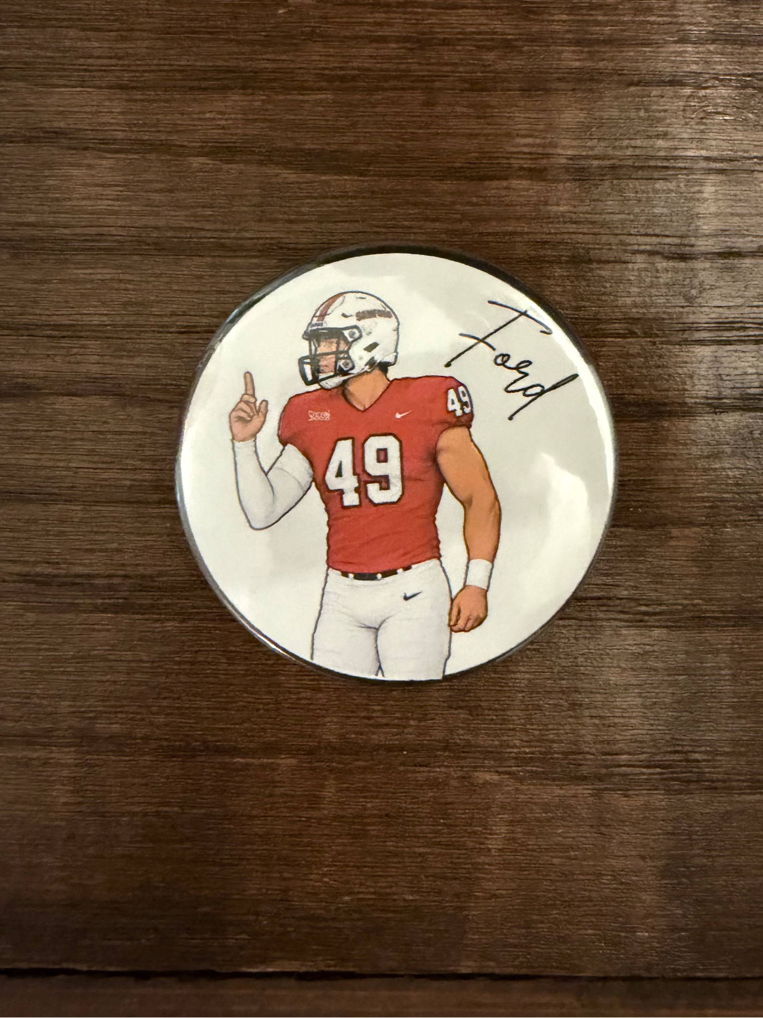 Football Player Button