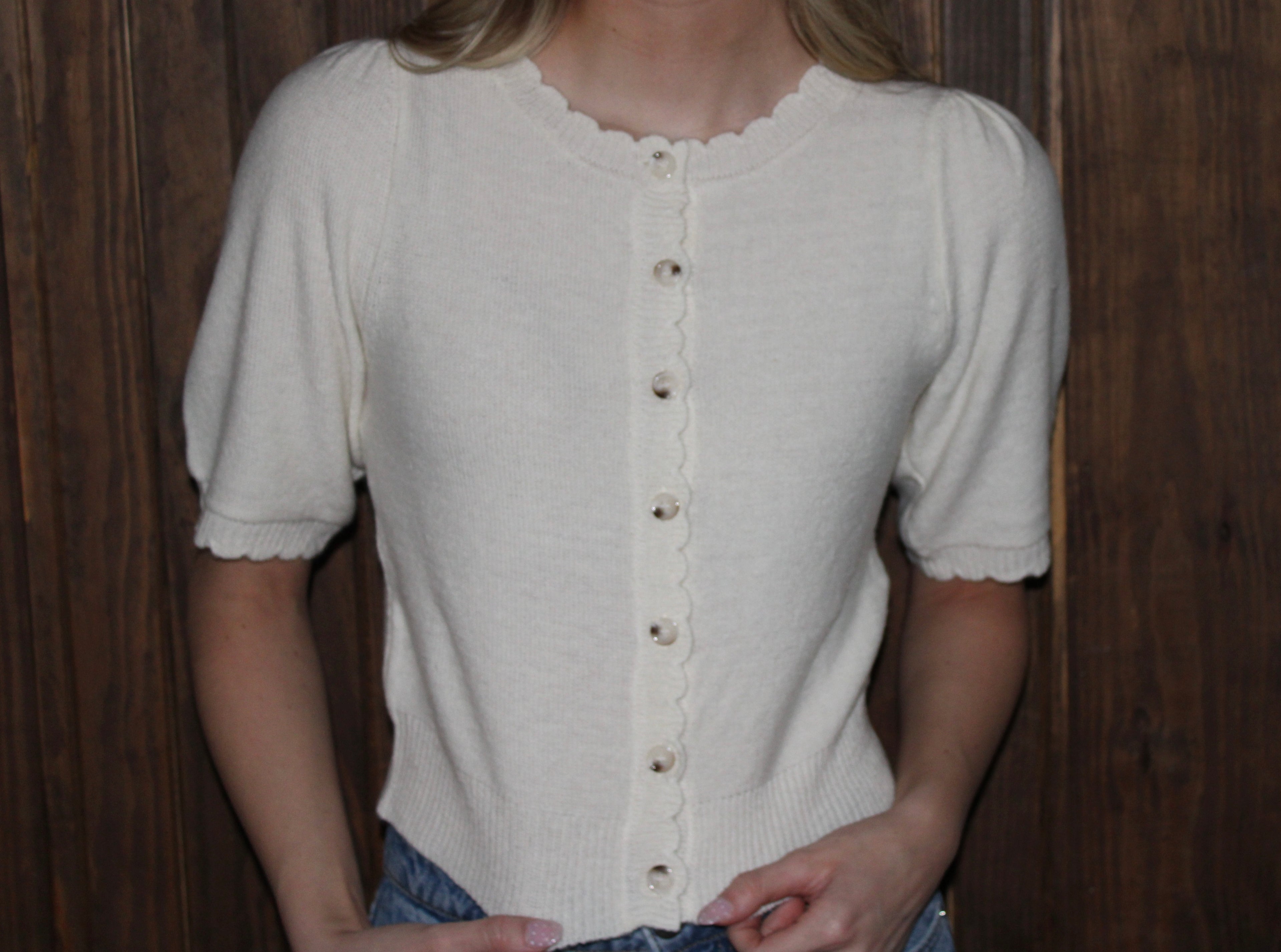 Sloane Knit Cardigan - Ivory