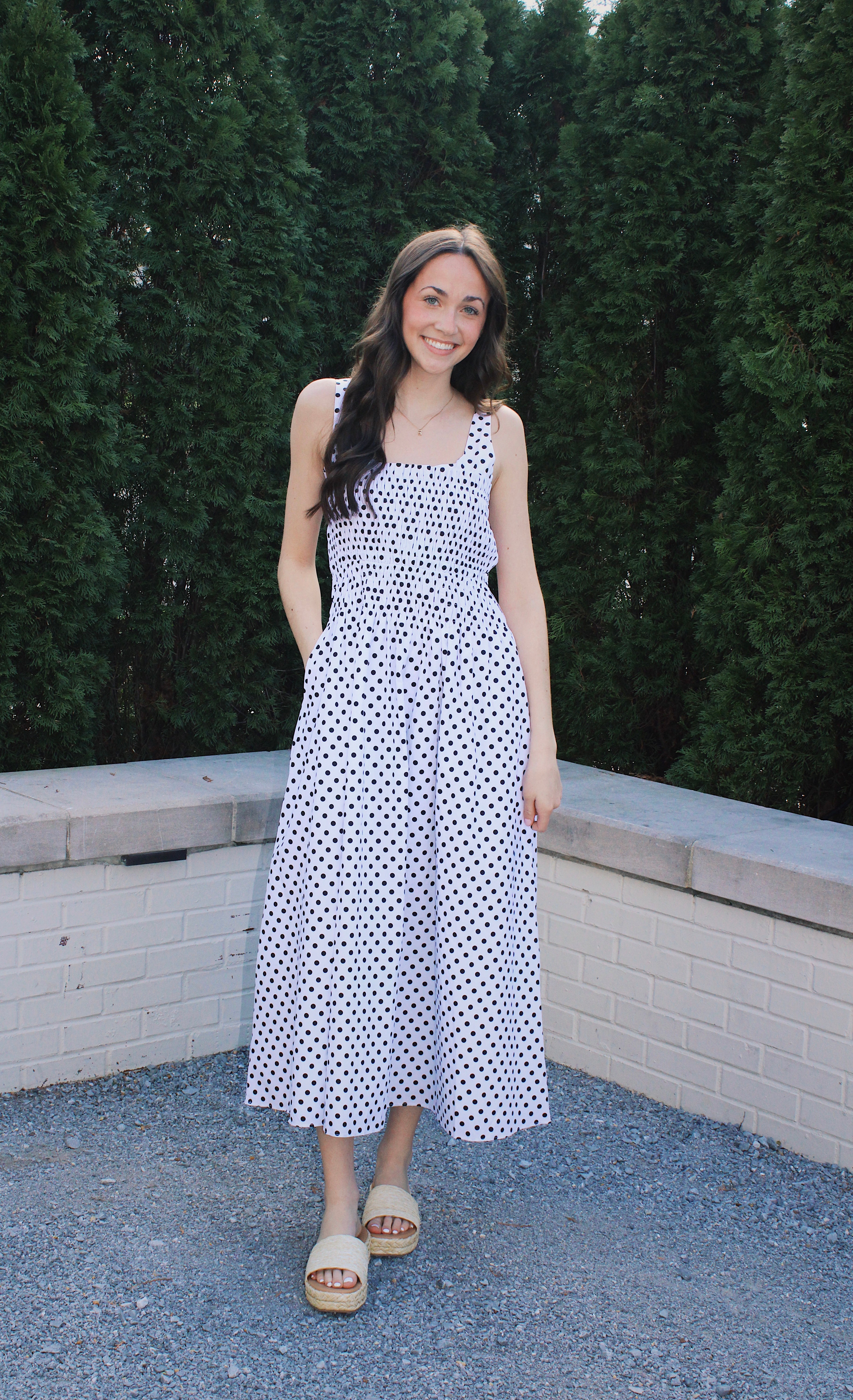 Zoe Polka Dot Midi Dress