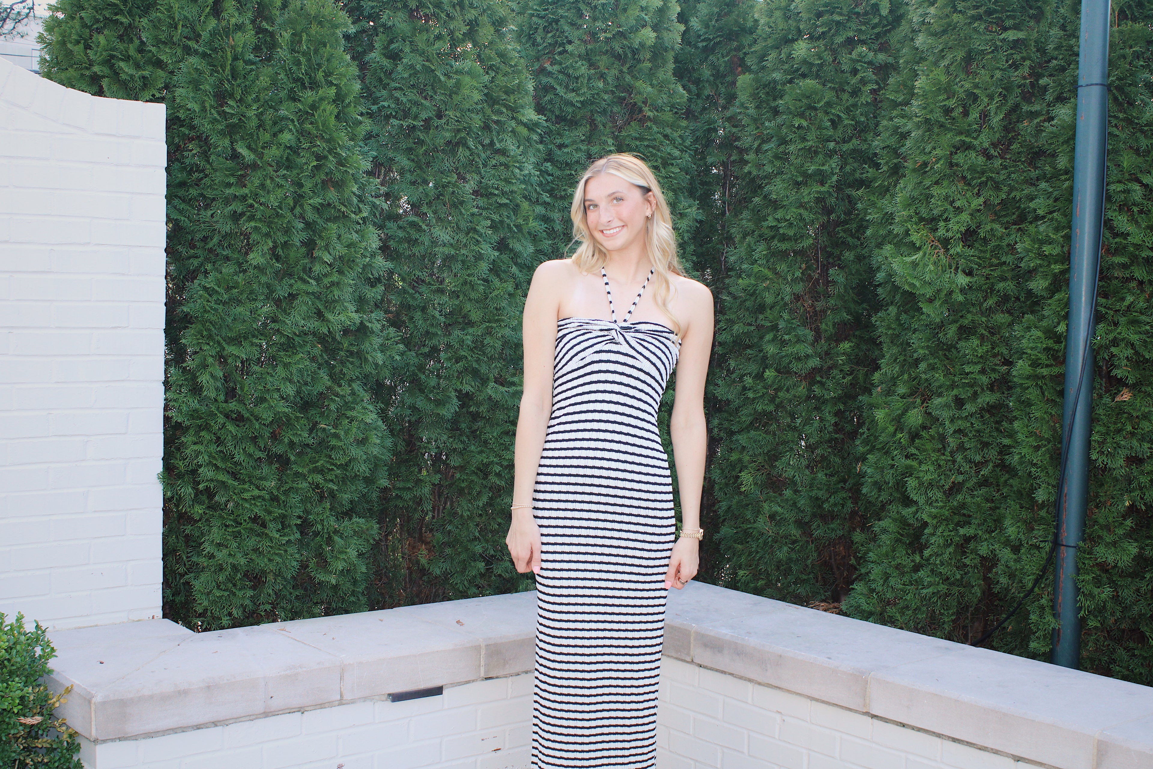 Amara Striped Halter Dress Shop Obsessed Boutique Amara Striped Halter Dress Shop Obsessed Boutique