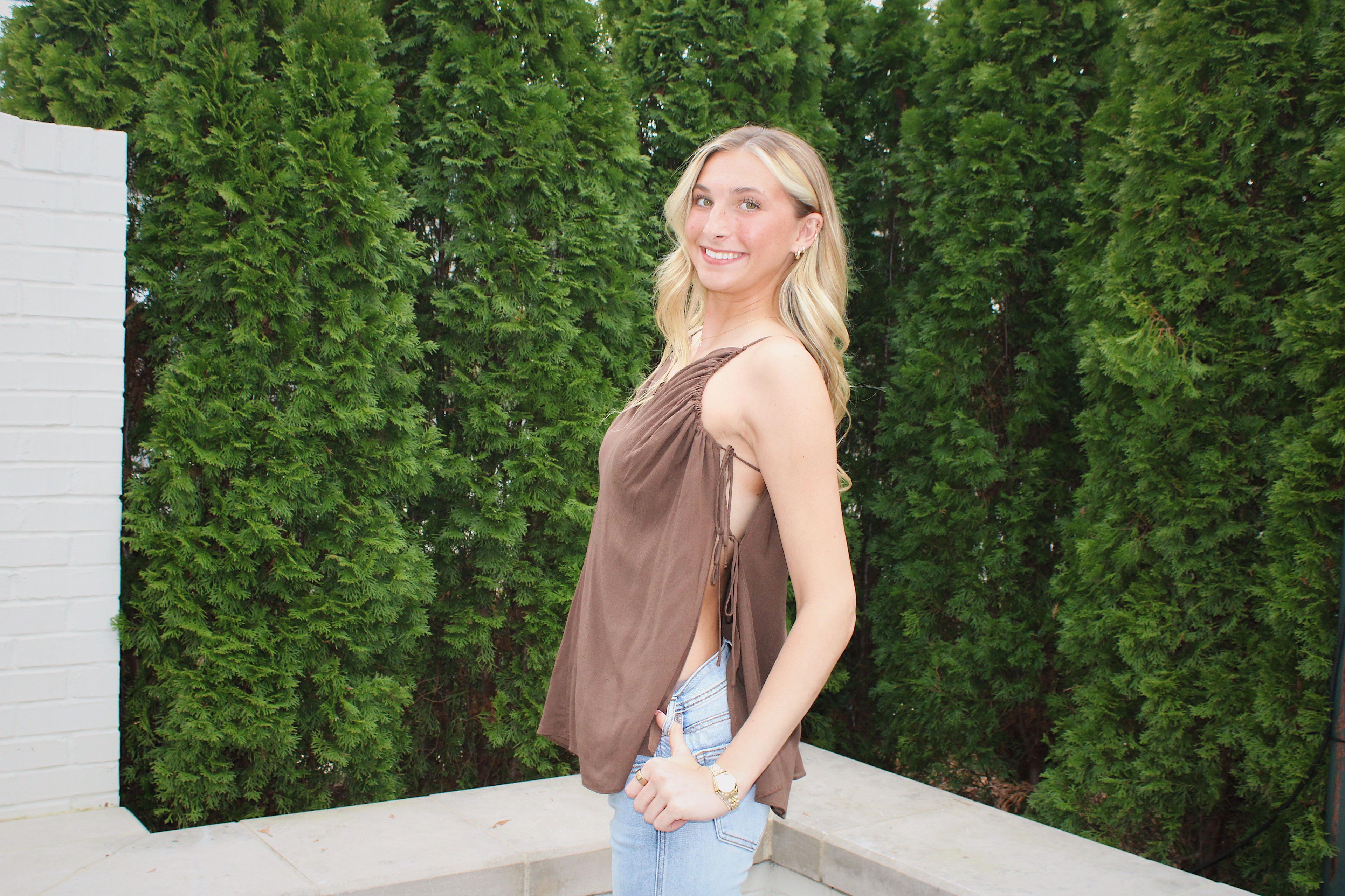 Francis Flowy Side Tie Top