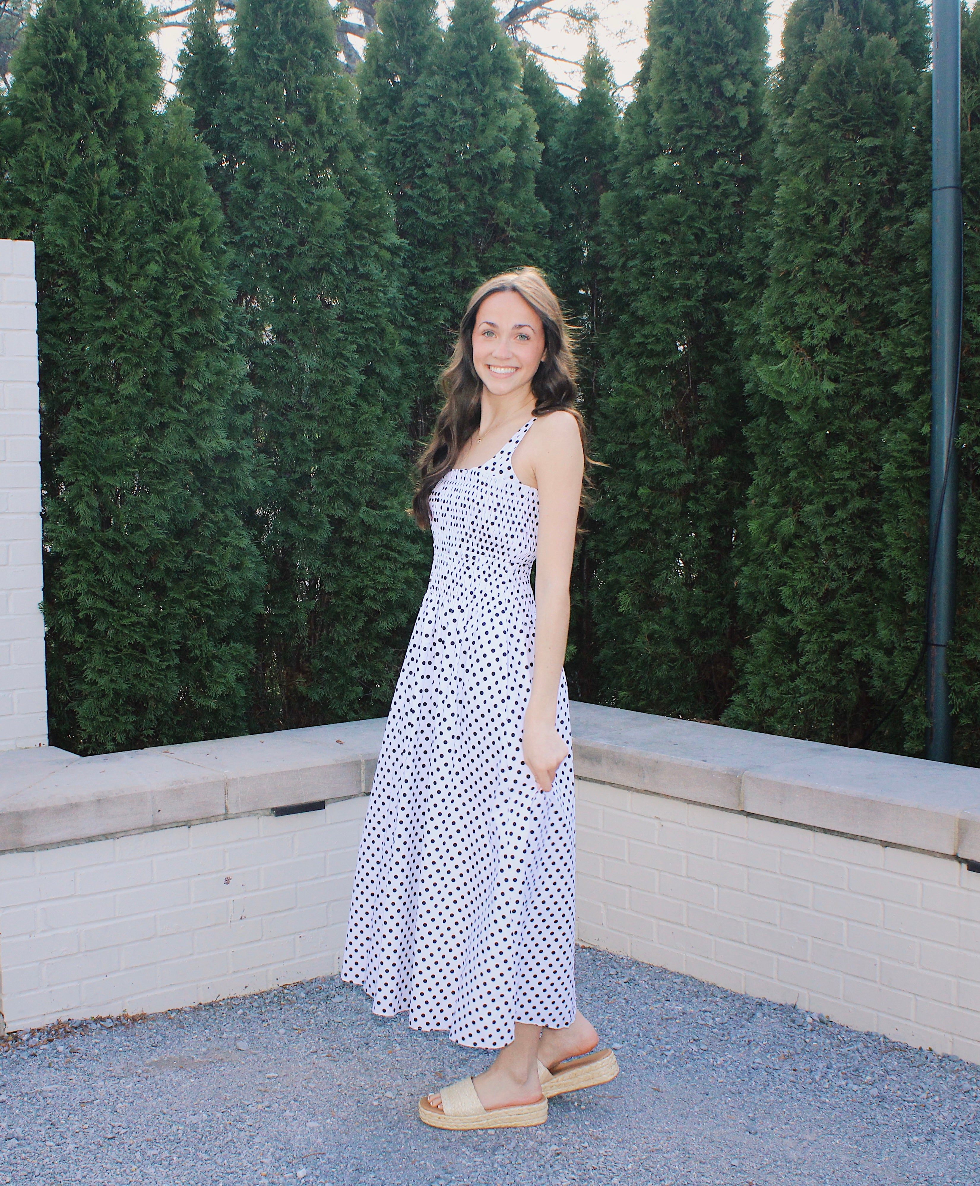 Zoe Polka Dot Midi Dress