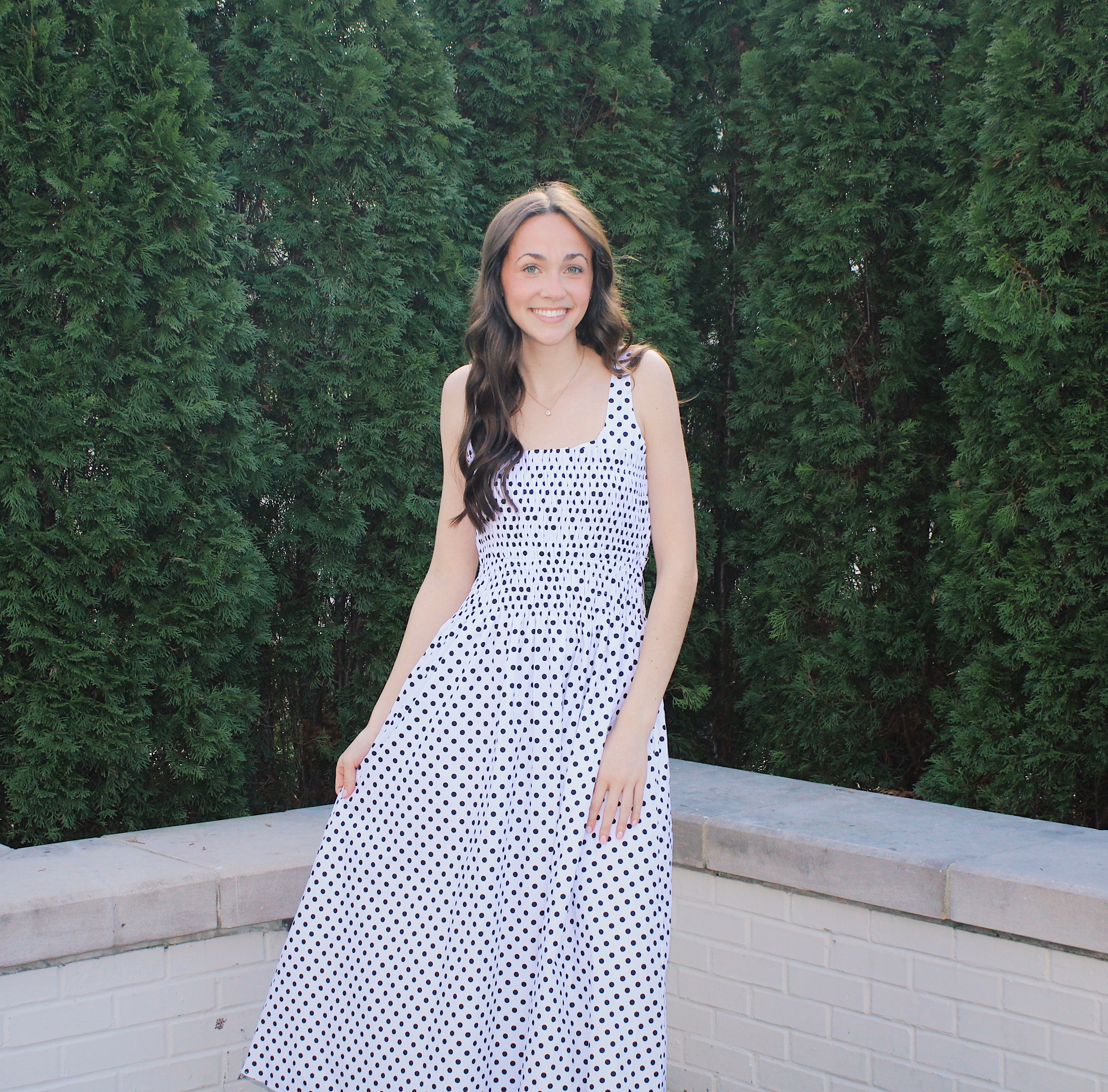 Zoe Polka Dot Midi Dress
