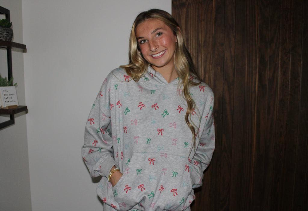 Ribbon Retreat Oversized Hoodie