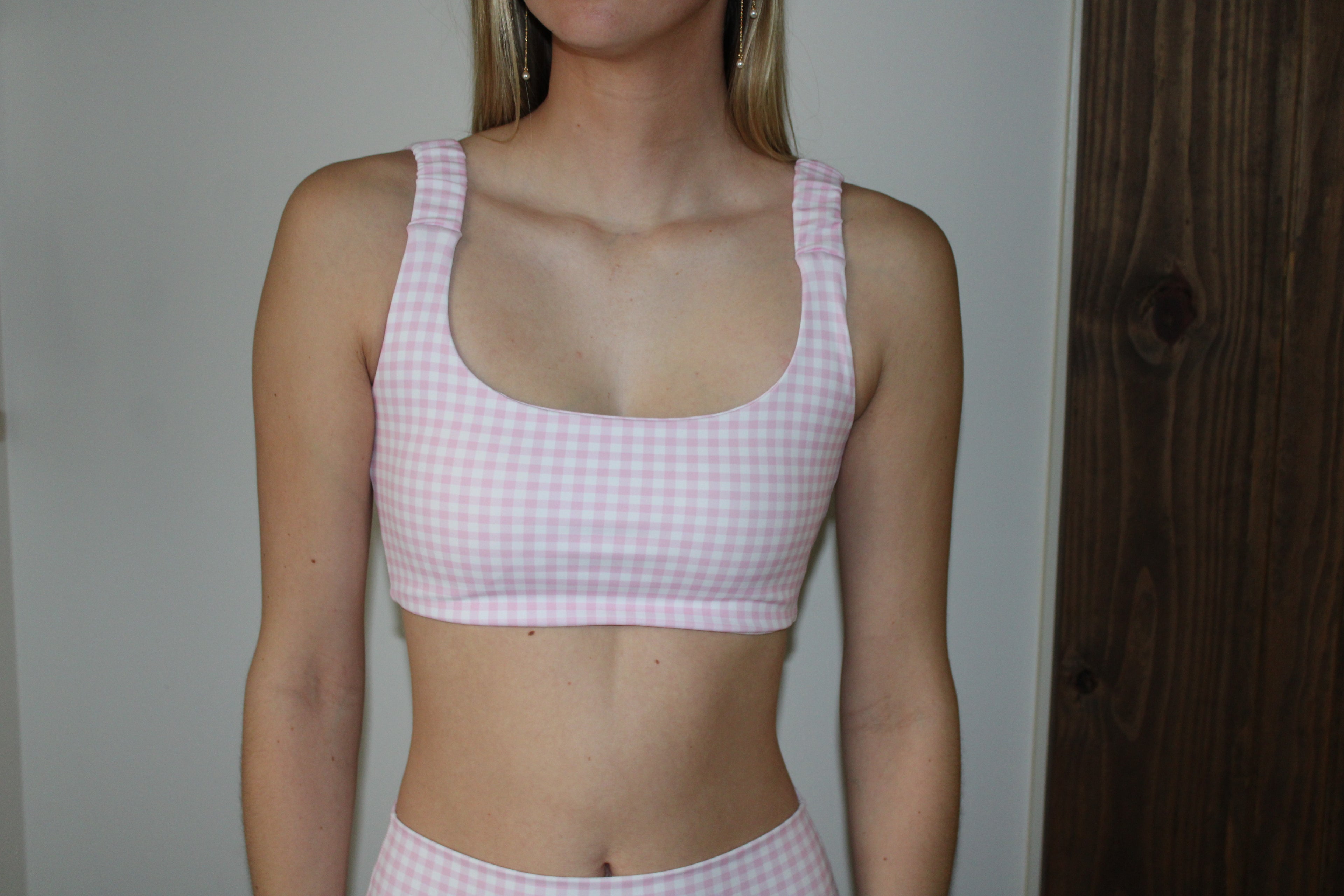 Hallie Gingham Bra Top