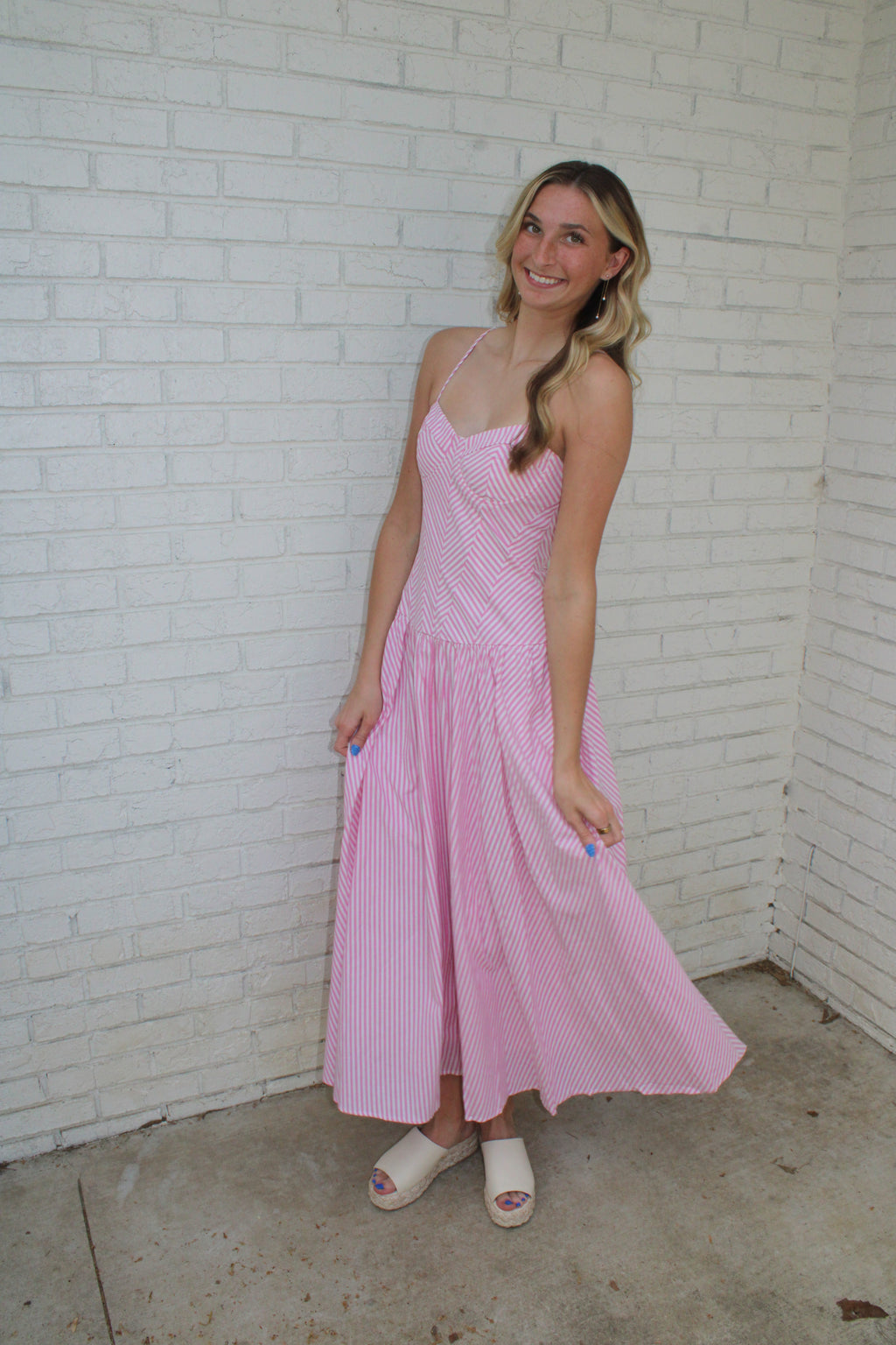 Bentley Striped Maxi Dress
