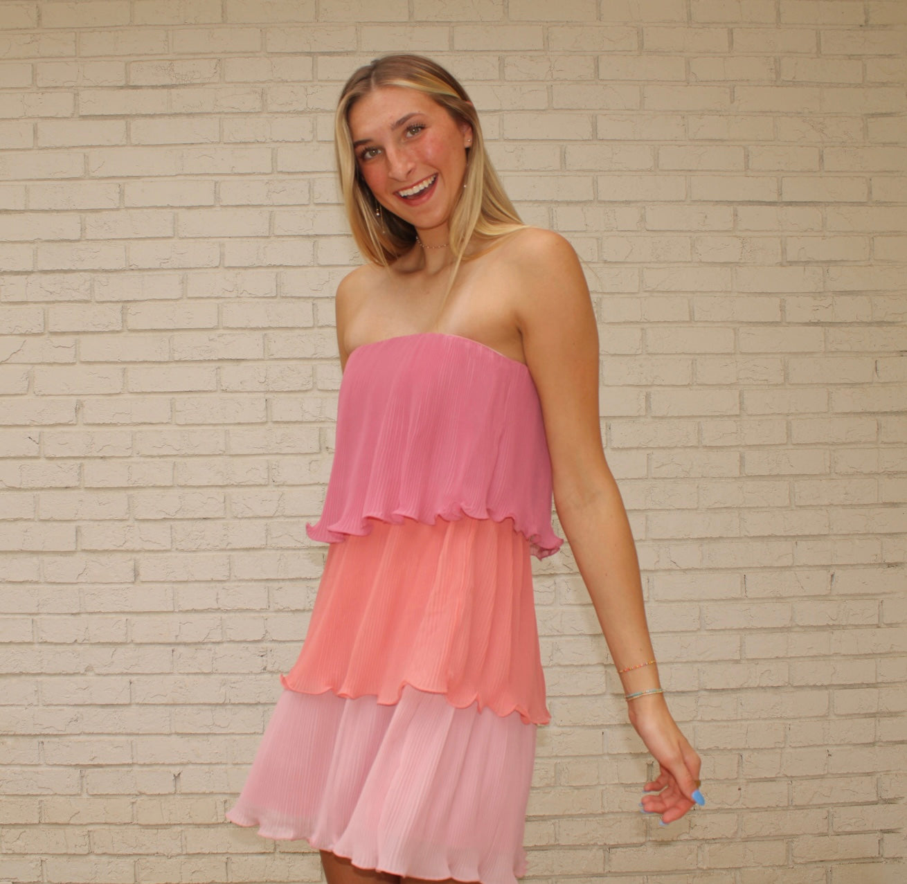 Sherbet Pleated Mini