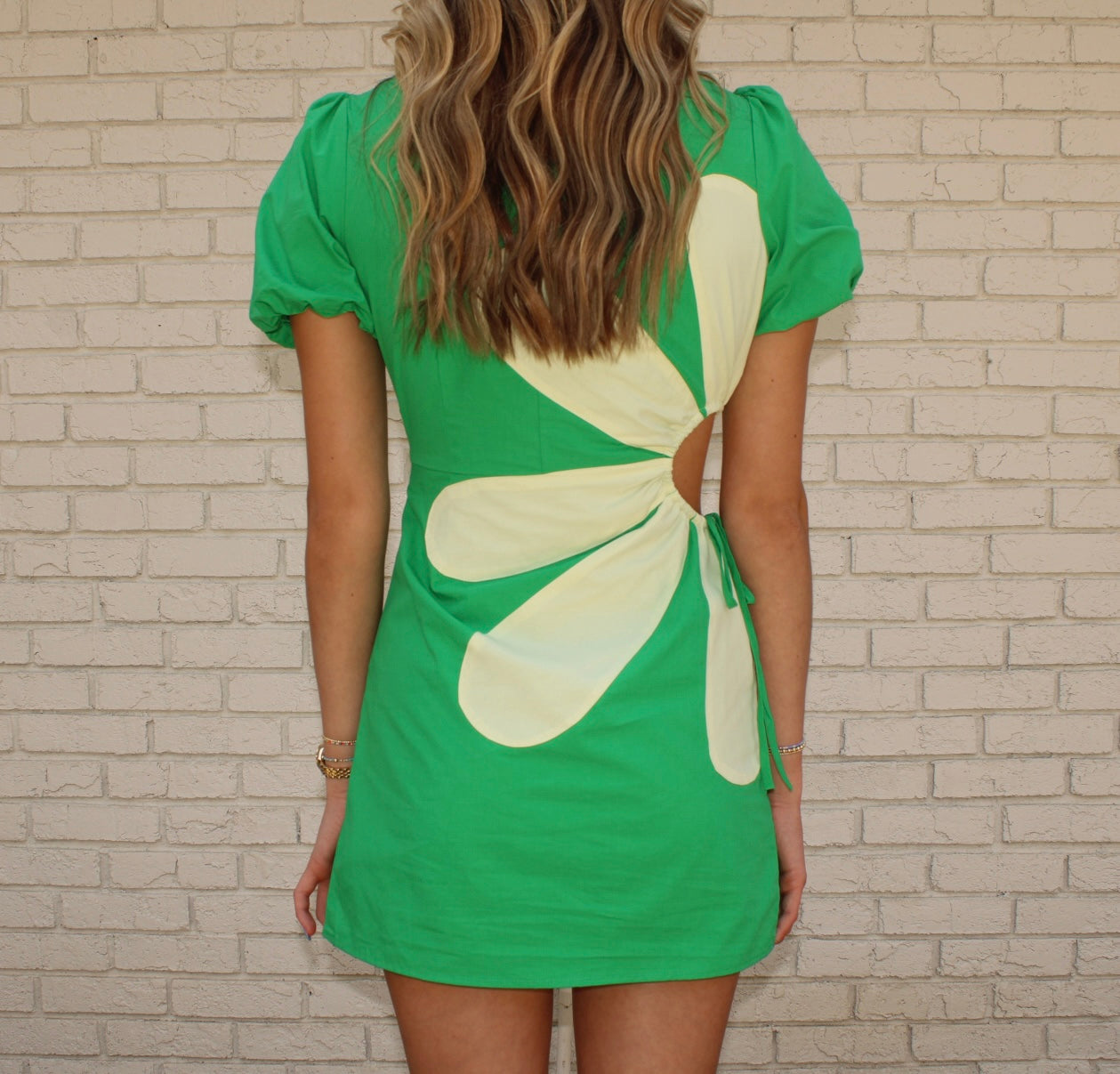 Macie Poplin Mini - Emerald/Light Lime