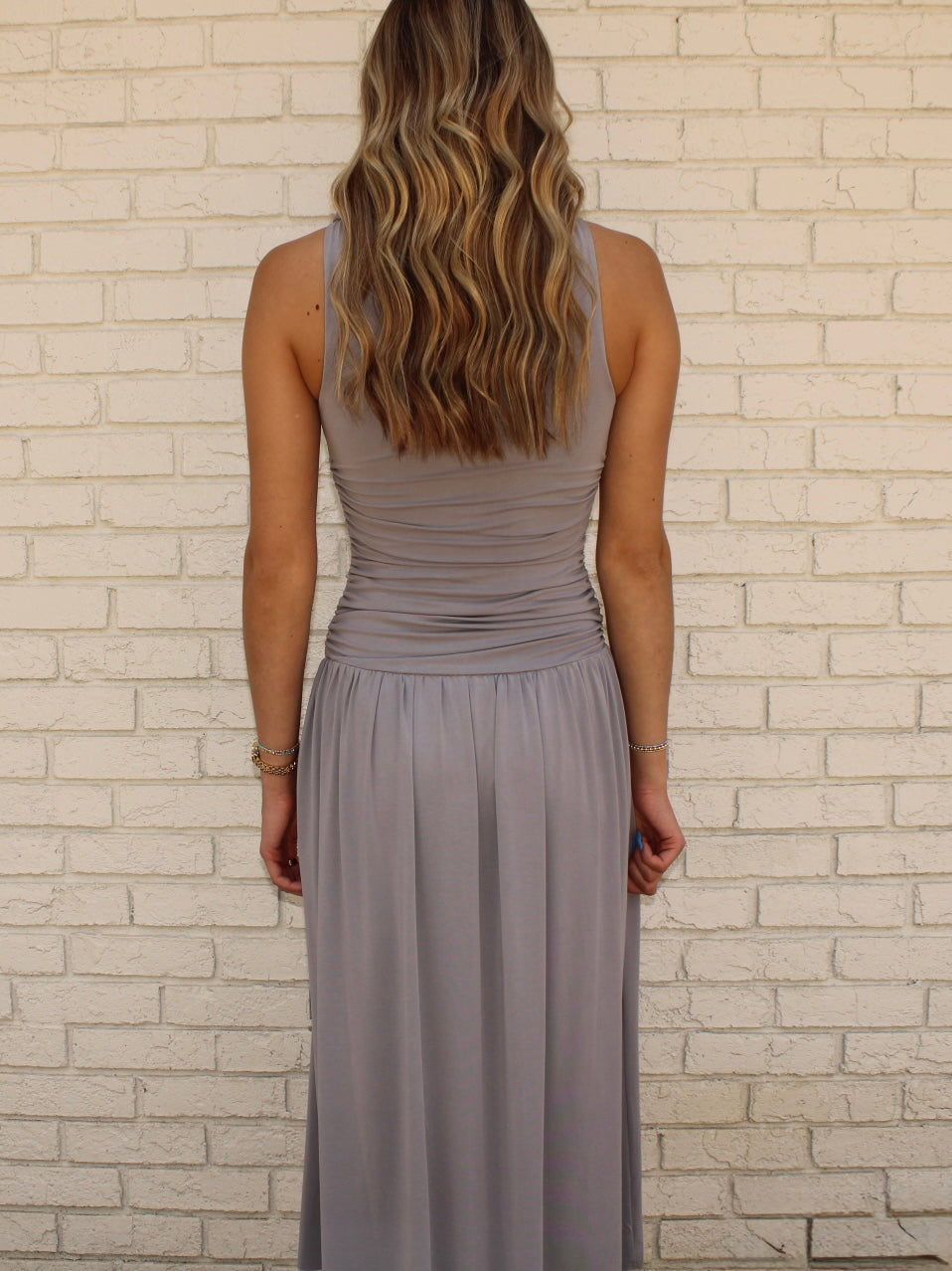 Cassie Ruched Midi Dress