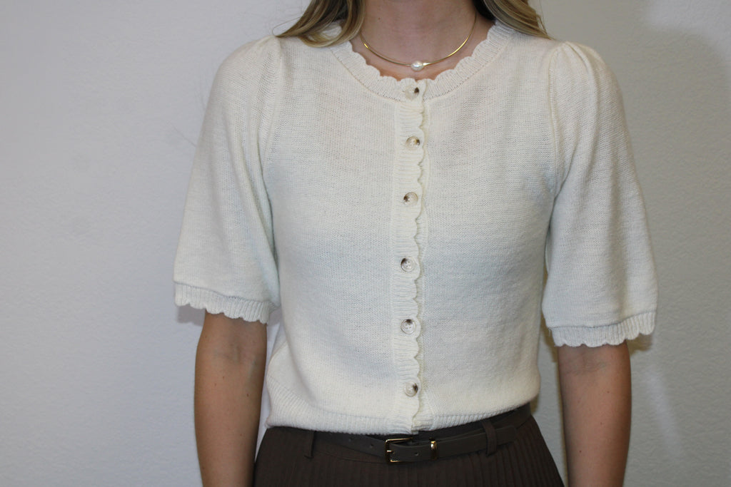 Sloane Knit Cardigan - Ivory
