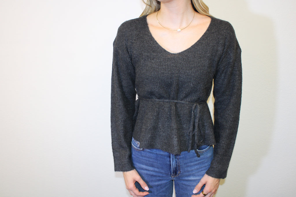 Kendall Tie-Waist Sweater