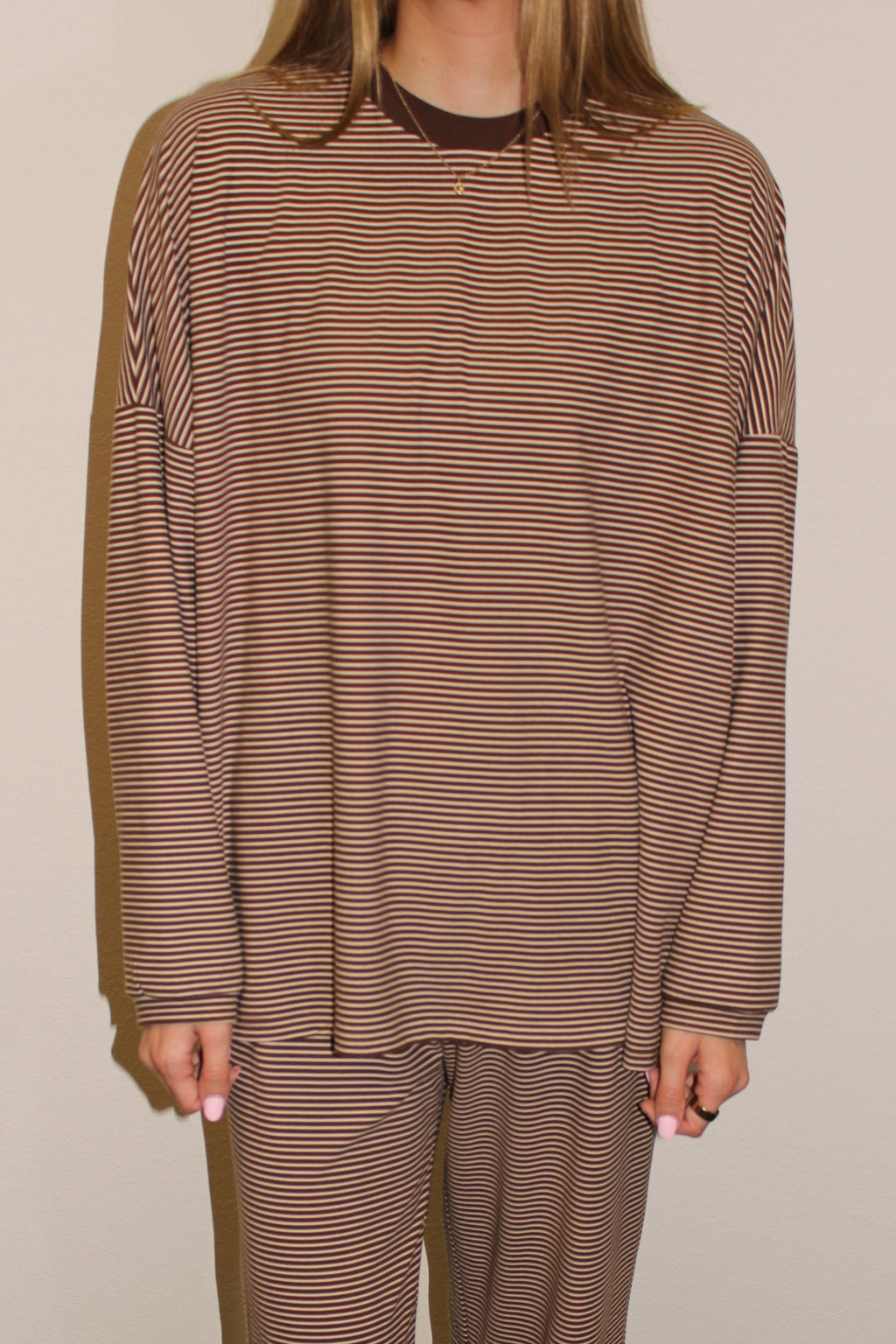 Piper Striped Lounge Crewneck