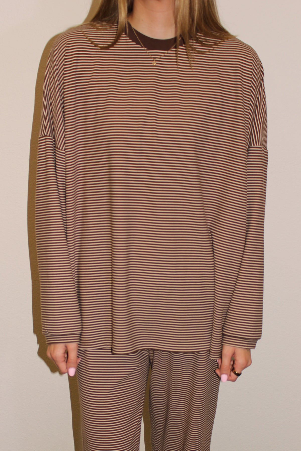 Piper Striped Lounge Crewneck