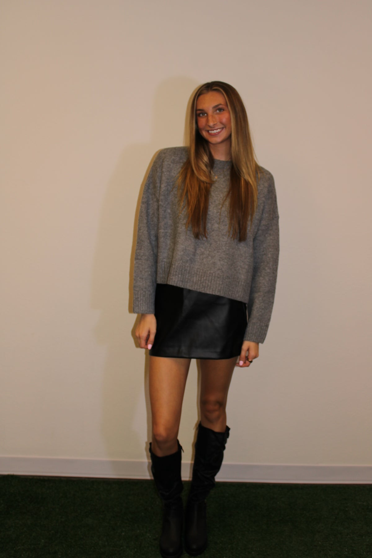 Jolene Bow Sweater - Charcoal Heather