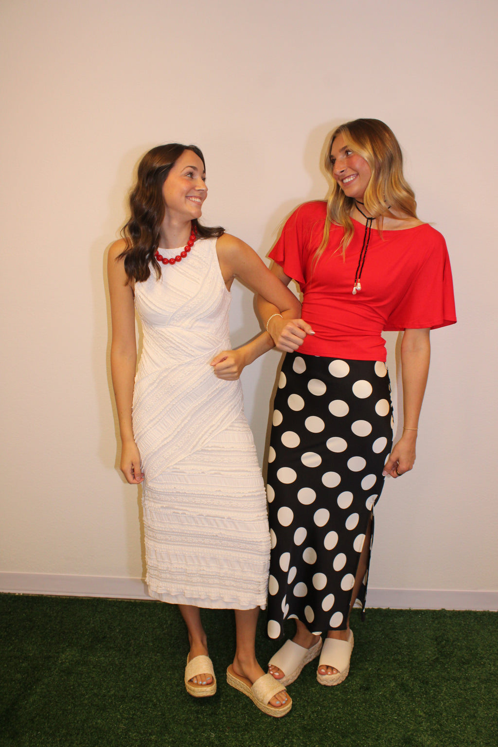 Emmaline Polka Dot Maxi Skirt