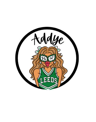 Customizable Cheerleader Button