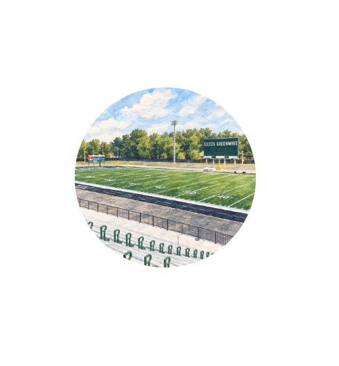 Leeds Football Stadium Button